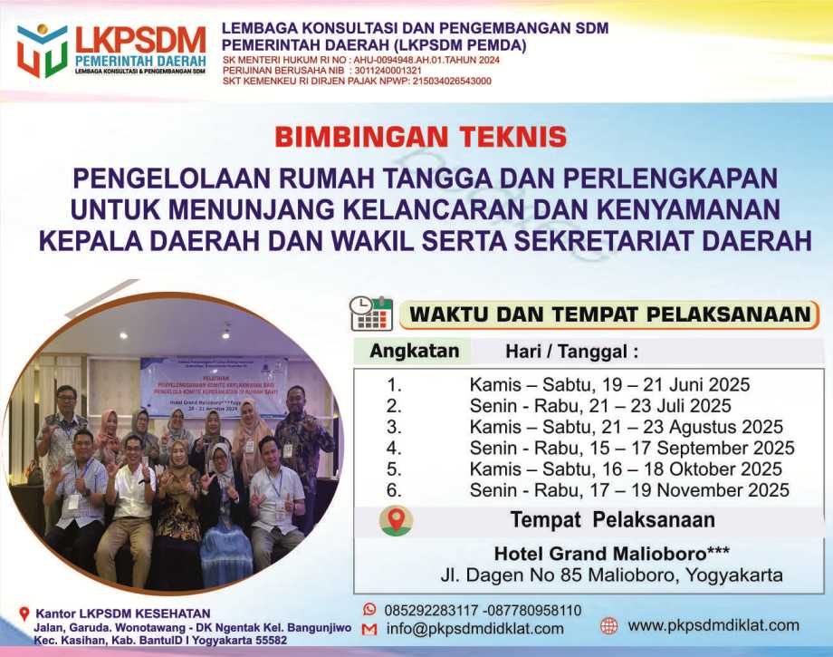 PENGELOLAAN RUMAH TANGGA DAN PERLENGKAPAN  